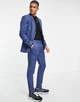 Піджак Topman синій однобортний приталений (skinny fit) з вузькими лацканами та кишенями розмір UK 36R/ EU 46R/ CN 170/92A - зображення 2