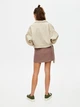 Юбка мини-карандаш Pull & Bear модель 5691/322/626 розовая в клетку размер M высокая посадка застежка на молнии спереди материал вискоза - изображение 2