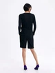 Шорты-бермуды Zara черные прямого кроя длиной до колен размер XS модель 4387/535/800-AAAD из полиэстера вискозы и эластана - изображение 4