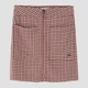Юбка мини-карандаш Pull & Bear модель 5691/322/626 розовая в клетку размер M высокая посадка застежка на молнии спереди материал вискоза - изображение 6