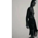 Юбка мини Zara черная из бархата полиэстер бахрома по нижнему краю декоративный бант спереди и сборка скрытая застежка молния размер M - изображение 10