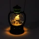 Фонарик со снегом и LED подсветкой Kaktus Санта зеленый 65мм - изображение 4