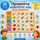 Деревянный сортер ассоциации Ubumblebees Предметы вокруг нас, игра-вкладыш 25 деталей - изображение 1