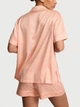Сатиновая пижама Victoria's Secret Signature Satin Short Pajama Set - Персиковый -S - изображение 2