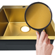 Мийка з нерж. сталі MIXXUS MH5843 MICRO DECOR BRUSHED GOLD (3.0/0.8) (колір матове золото) (MI8218) - изображение 2
