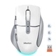 Компьютерная мышь Meetion беспроводная 2.4G + Bluetooth игровая 800–2400 dpi 7 кнопок RGB бело-серая (BTM001) - изображение 2