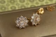 Серьги гвоздики Xuping Jewelry пушистая снежинка 1.3 см золотистые - изображение 1