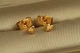 Серьги гвоздики Xuping Jewelry Гладкие сердца 4 мм золотистые - изображение 1
