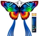 Большой воздушный змей "Яркий Бабочка" Beautiful Sparkling Butterfly Kite (для детей и взрослых, с каркасом из стекловолокна) - изображение 1