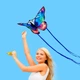 Большой воздушный змей "Яркий Бабочка" Beautiful Sparkling Butterfly Kite (для детей и взрослых, с каркасом из стекловолокна) - изображение 7