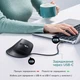 Вертикальная трекбольная мышь UGREEN M785DR Bluetooth 5.4/2,4 ГГц DPI 400 800 1200 1600 2000 8 программируемых кнопок 500 мА·ч до 3 устройств Windows 7 8.1 10 11 macOS от 10.5 Linux ChromeOS Android от 5.0 зарядка USB-C 4D-прокрутка черная (85892) - изображение 7