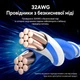 Патч-корд Ethernet Vention 1,5 м Cat8 STP до 40 Гбит/с RJ-45 8P8C до 2000 МГц поворотные угловые штекеры с обеих сторон черный (IKLBG) - изображение 12