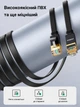Сетевой кабель UGREEN NW106 5 м Cat 7 RJ45 на RJ45 до 10 Гбит/с полоса 600 МГц экранирование U/FTP плоский поддержка PoE проводники из чистой меди T568B на обоих концах 32 AWG черный (11263) - изображение 10