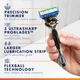 Сменные лезвия для бритья Gillette Fusion5 ProGlide 12 штук - изображение 3