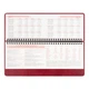 Планинг настольный датированный 2027 Leo Planner Persona 252741 30х14 см 128 листов бордовый - изображение 4