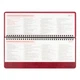 Планинг настольный датированный 2027 Leo Planner Persona 252741 30х14 см 128 листов бордовый - изображение 5