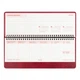 Планинг настольный датированный 2027 Leo Planner Persona 252741 30х14 см 128 листов бордовый - изображение 7