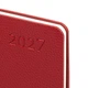 Ділова записна книжка-тижневик м'яка датована 2027 Leo Planner Binario 252739 128 аркушів 10х17 см бордова - зображення 2