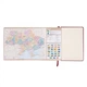 Деловой блокнот твердый А5 датированный 2027 Leo Planner Vector 252757 368 листов бордовый - изображение 9
