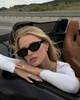 Женские поляризационные солнцезащитные очки Nordvik Audrey ретро узкие Cat Eyes с защитой UV400 Black - изображение 6