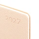 Деловая записная книжка-еженедельник мягкая датированная 2027 Leo Planner Binario 252738 128 листов 10х17 см бежевая - изображение 2