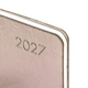 Деловая записная книжка-еженедельник мягкая датированная 2027 Leo Planner Glory 252740 128 листов 10х17 см темно-серый металик - изображение 2