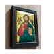 Писаная греческая икона Иисуса Христа Вседержителя 18×23 см - изображение 4