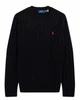 Чоловічий в’язаний светр Polo Ralph Lauren Cable-Knit Cotton чорний SWT-POLO-006-M - зображення 1