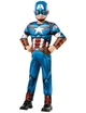 Карнавальний костюм Капітана Америки для хлопчиків Captain America синій, розмір 7–8 років (122–128 см) - зображення 1