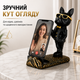 Подставка для телефона бульдог черный, декоративная статуэтка собака держатель смартфона, настольный органайзер, декор для дома - изображение 2