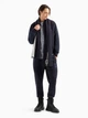 Футболка хлопковая длинная мужская Armani Exchange 275709817 L Синий/Белый (1161947657) - изображение 3