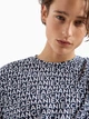 Футболка хлопковая длинная мужская Armani Exchange 275709817 L Синий/Белый (1161947657) - изображение 4