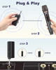 Беспроводные микрофоны ALPOWL Wireless Microphone System (Металевые динамические микрофоны, аккумуляторный приемник, радиус до 60 - изображение 6