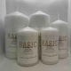Свічка парафінова інтер'єрна циліндрична Basic Canndles Collection 50х100 мм Біла, 150 г - зображення 4