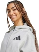 Жіноче худі Adidas Z.N.E Full-Zip Hoodie Сіре (Розмір S, оверсайз) - изображение 4