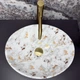 Умывальник VBI Parma S накладной 36x27 см marble white glossy VBI-011031 - изображение 2