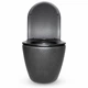 Подвесной безободковый унитаз VBI Vulcano Tornado space black matt VBI-020428 - изображение 5