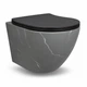 Підвісний безободковий унітаз VBI Vulcano Tornado grey stone matt VBI-020424 - зображення 1
