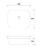 Умывальник VBI Forenza накладной 50x37 см grey white matt VBI-016108 - изображение 5