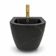 Подвесное биде VBI VULCANO BLACK MARBLE MATT - изображение 2