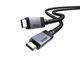 Кабель UGREEN L701 USB-C to USB-C 3.2 Gen2 240W 5A 10Gbps 4K@60Hz 2m Space Gray (95619) - изображение 2