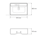 Умывальник VBI Rutino подвесной 81x46 см white VBI-017603 - изображение 6