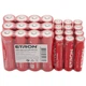 Набор щелочных батареек ETRON Alkaline AA LR6 и AAA LR03 1.5V, комплект 24 шт (12 AA + 12 AAA), для пультов, игрушек и техники - изображение 4