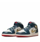 Кроссовки детские Nike Air Jordan 1 Mid 38.5 Комбінований FN1353-400 - изображение 3