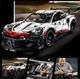 Конструктор Суперкар Technic Porsche 911 RSR, 1580 деталей - изображение 2