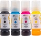 Комплект чернил PowerPlant 101 для Epson L4150 Water Soluble/Pigmented 4х70 мл BK/C/M/Y (PP101SET) - изображение 1