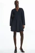 Сукня жіноча COS v-neck double-faced wool dress 1139208001 Eur 44 Синій - изображение 1
