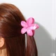 Крабик-зажим Hawaiian flower ANbeauty заколка для волос 8 см Малиновый (AN0103780) - изображение 1