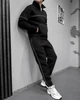 Утеплений спортивний чоловічий костюм M Чорний (RM0224) - изображение 3