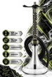 Кальян Aroma Hookah Mike Sniper Grey из нержавейки 57см с диффузором на уплотнителе - изображение 2